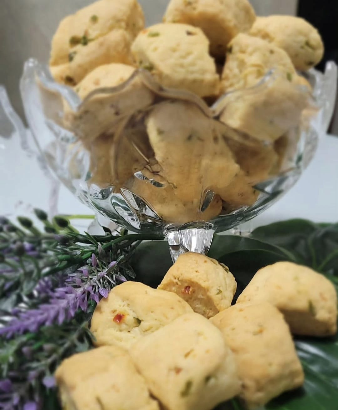 Biscoito amanteigado de cebola